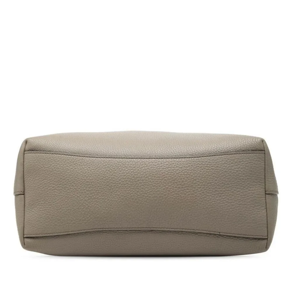 Prada Logo Emboss Tote Bag